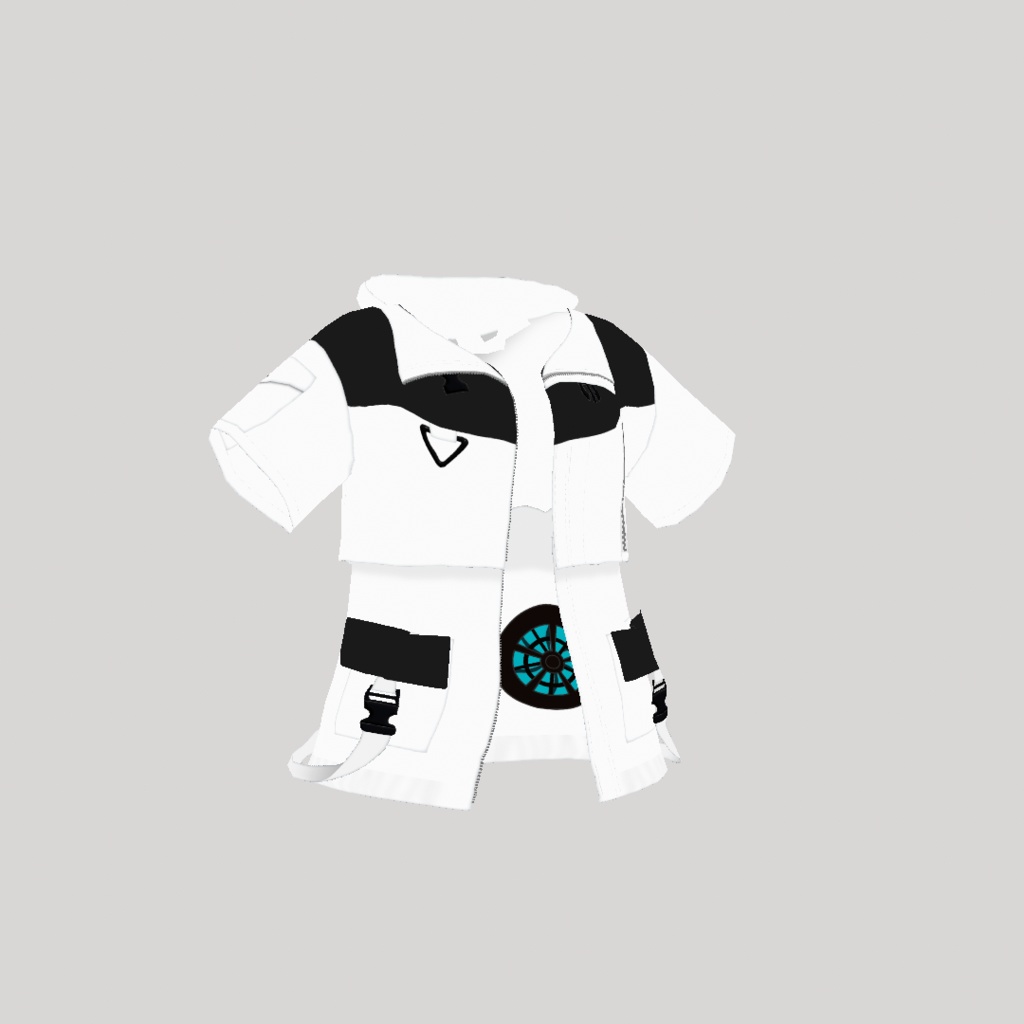 【VRoid】アロエウインドブレーカー White|ALOE Wind Breaker -White-
