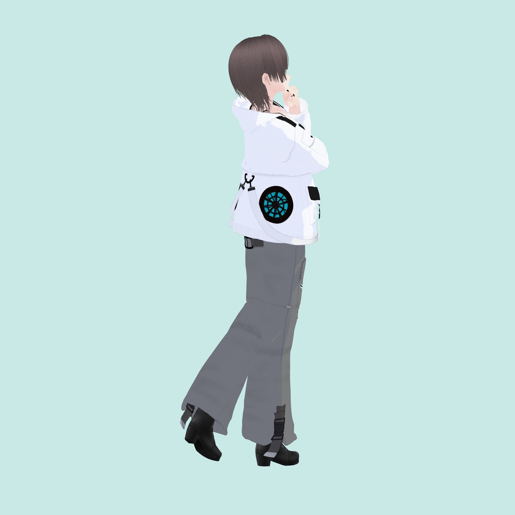 【VRoid】アロエウインドブレーカー White|ALOE Wind Breaker -White-