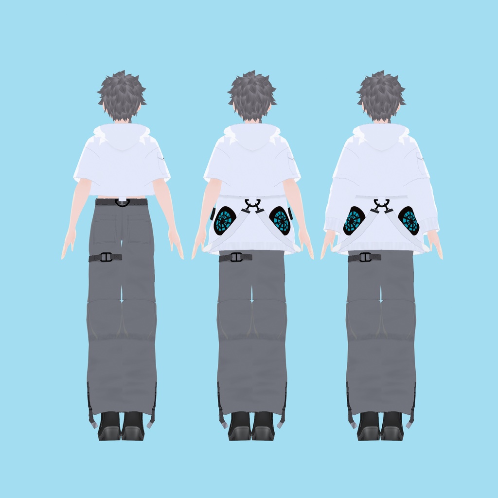 【VRoid】アロエウインドブレーカー White|ALOE Wind Breaker -White-