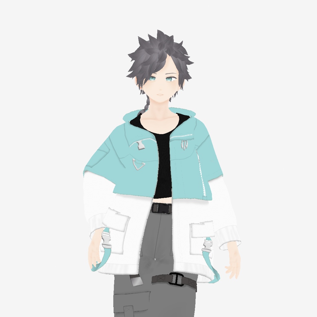 【VRoid】アロエウインドブレーカー Mint|ALOE Wind Breaker -Mint-
