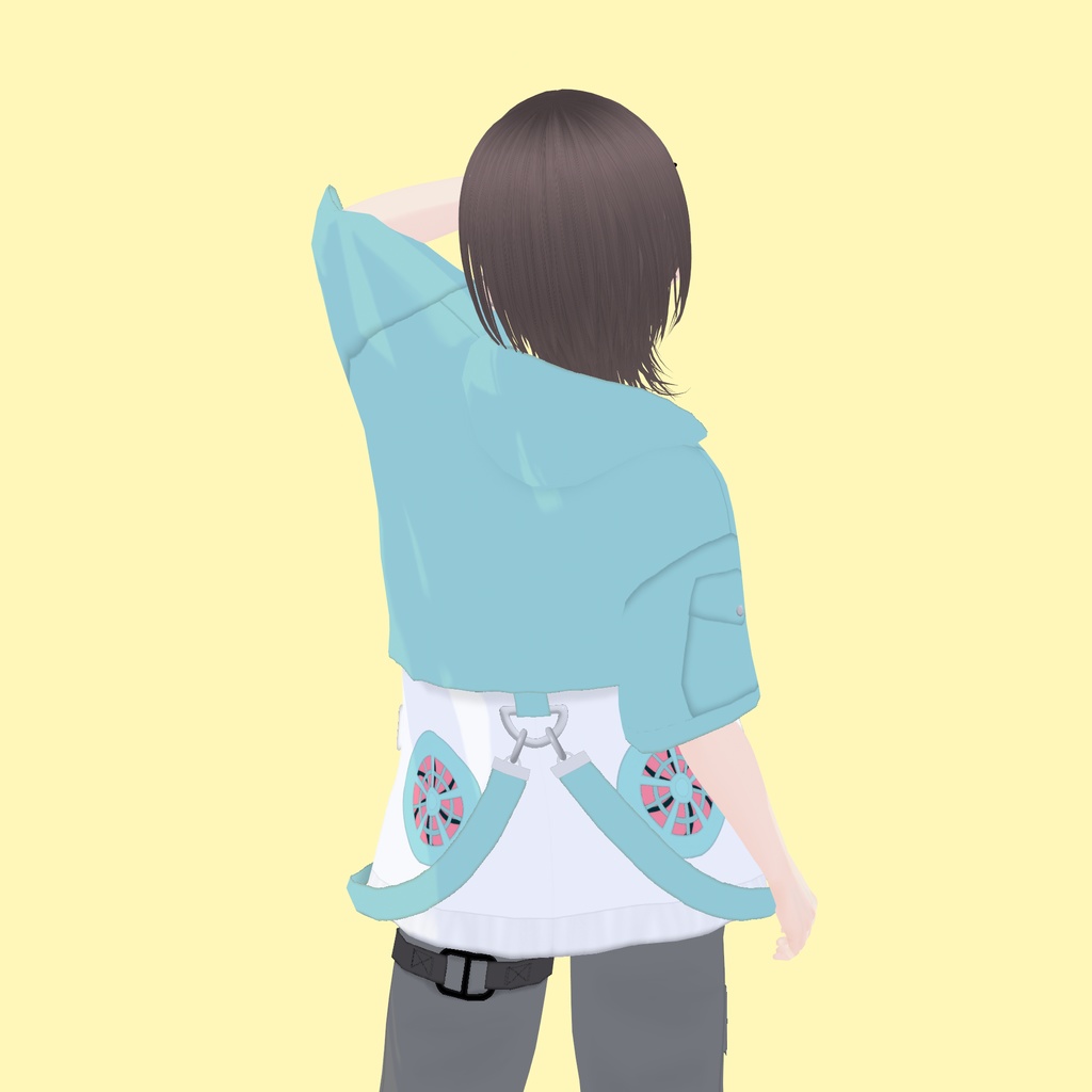 【VRoid】アロエウインドブレーカー Mint|ALOE Wind Breaker -Mint-