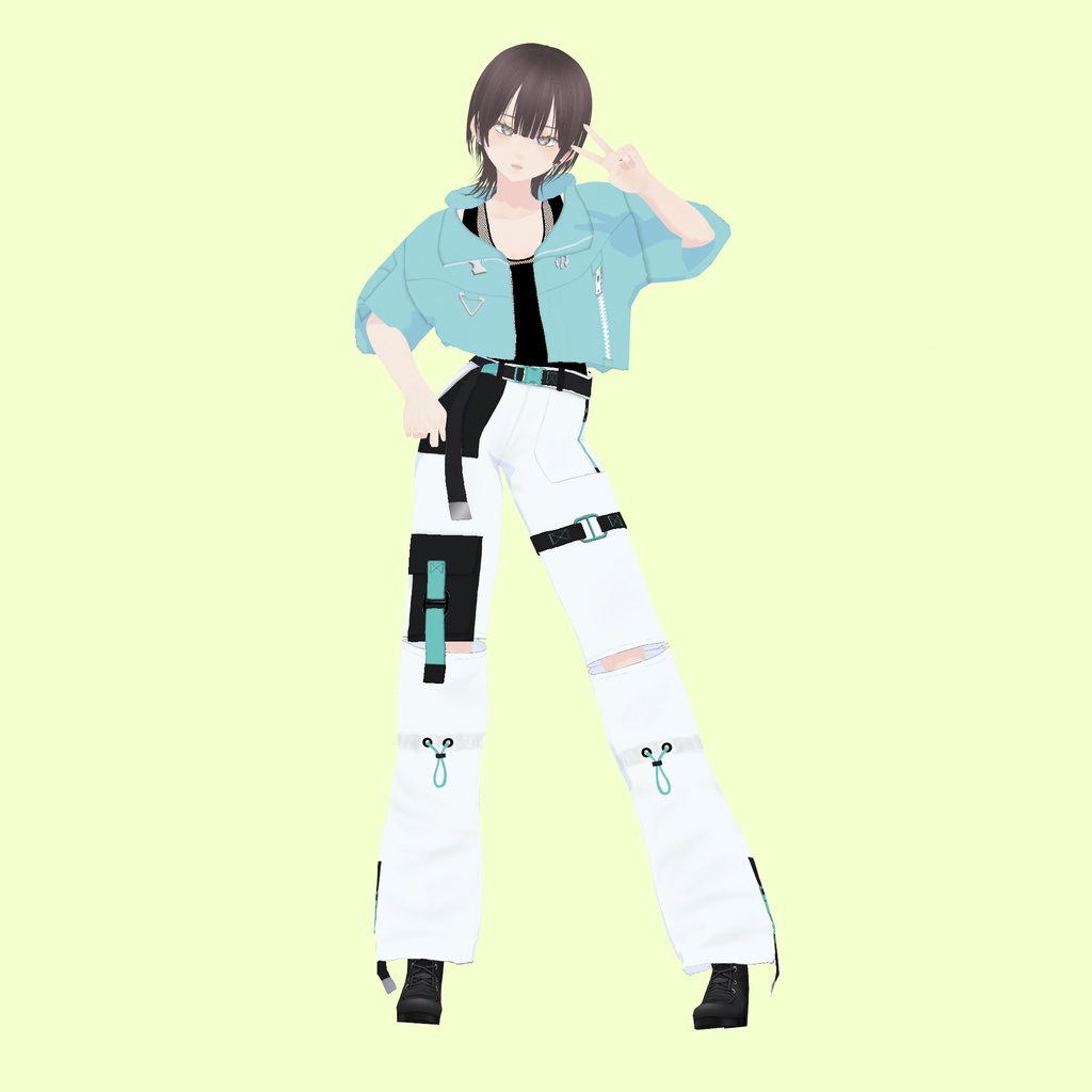 【VRoid】アロエウインドブレーカー Mint|ALOE Wind Breaker -Mint-