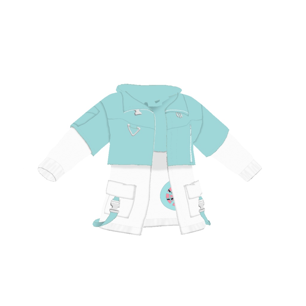 【VRoid】アロエウインドブレーカー Mint|ALOE Wind Breaker -Mint-