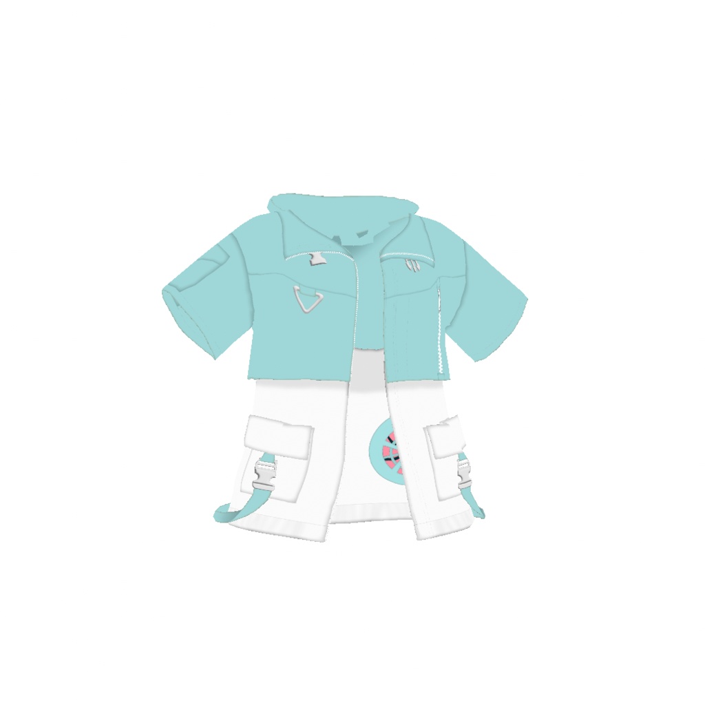 【VRoid】アロエウインドブレーカー Mint|ALOE Wind Breaker -Mint-