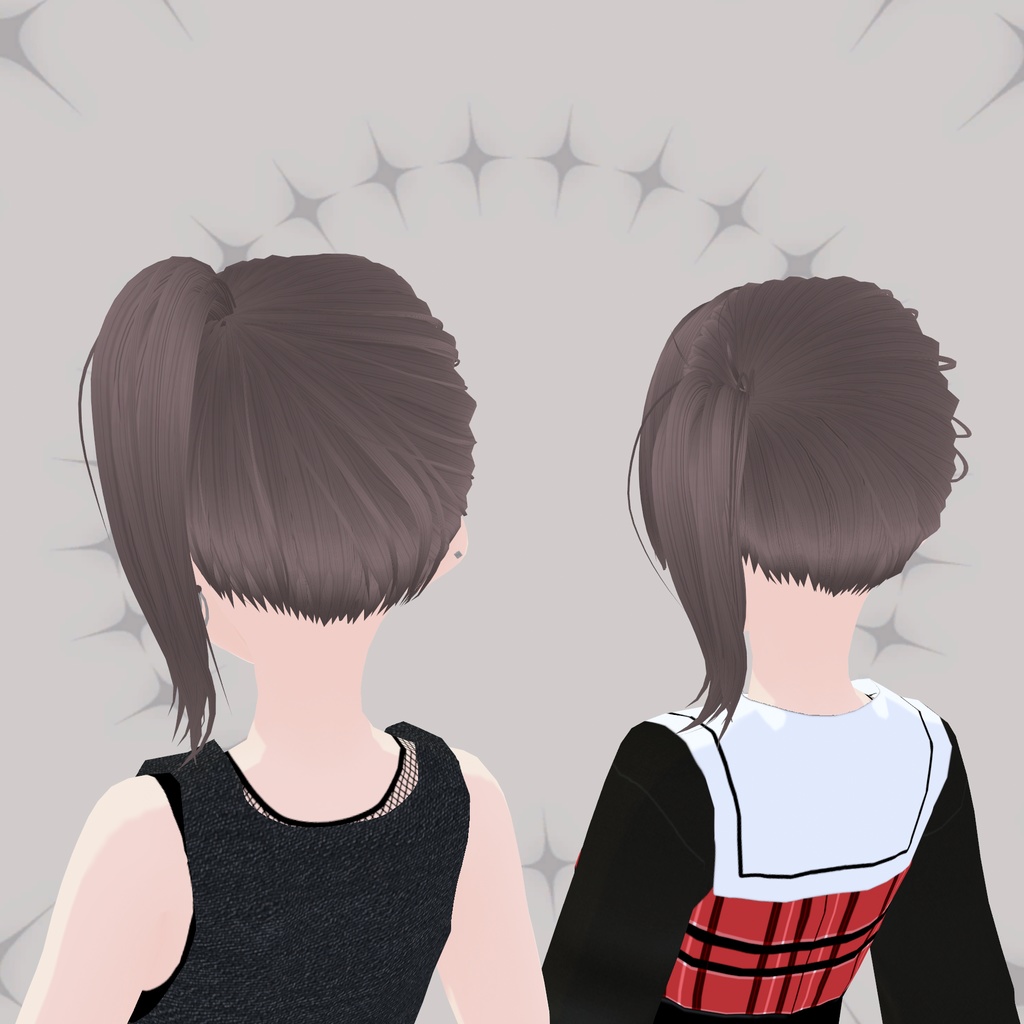 【VRoid】ミドル&ハイポジサイドテール|Middle & High position SIDE TAIL