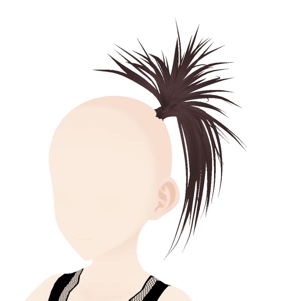 【VRoid】アロエツンツンハイサイドテール|ALOE spiky high position side tail