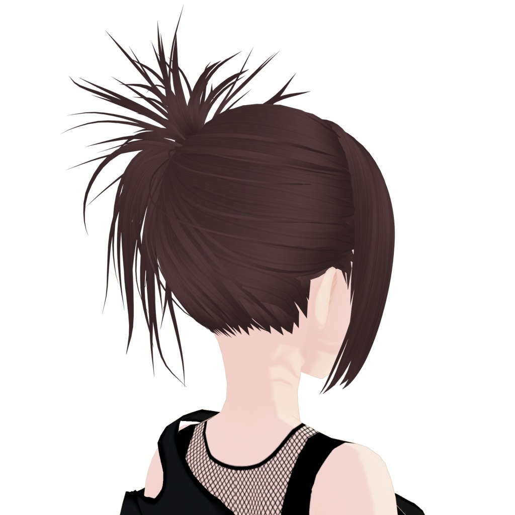 【VRoid】アロエツンツンハイサイドテール|ALOE spiky high position side tail