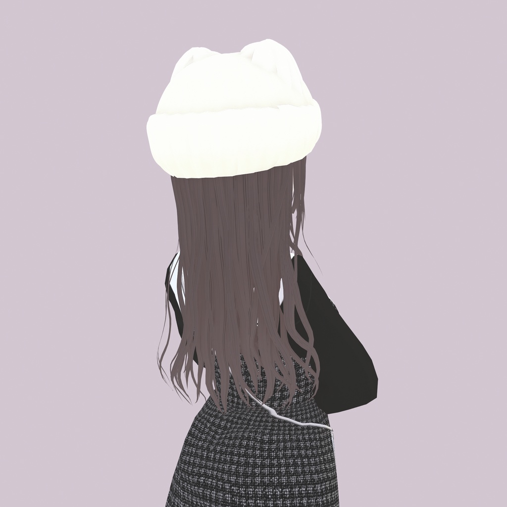 【VRoid】アロエ猫耳ニット帽B・全4色|Aloe cat ear knit hat TypeB