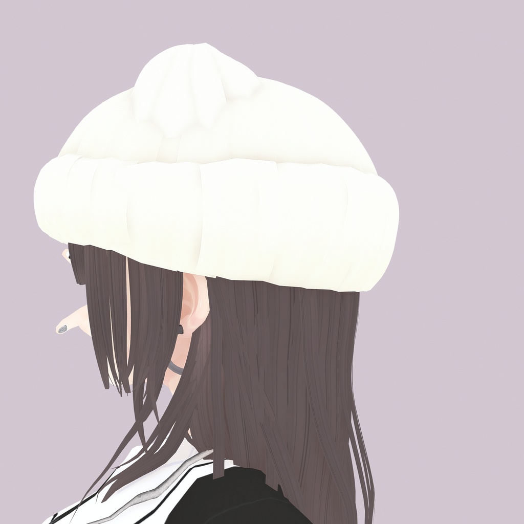 【VRoid】アロエ猫耳ニット帽B・全4色|Aloe cat ear knit hat TypeB