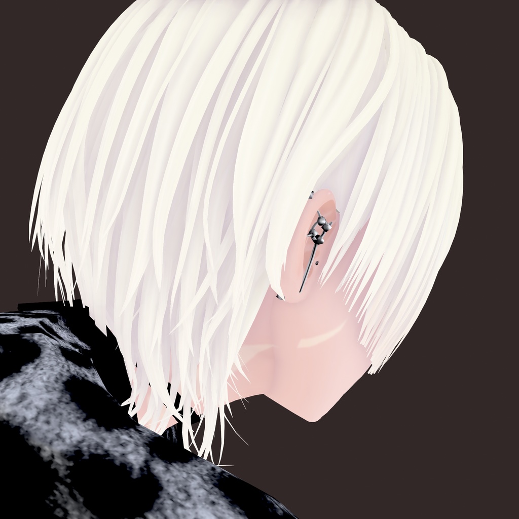 【VRoid】アロエインダスピアス|ALOE Industrial piercing