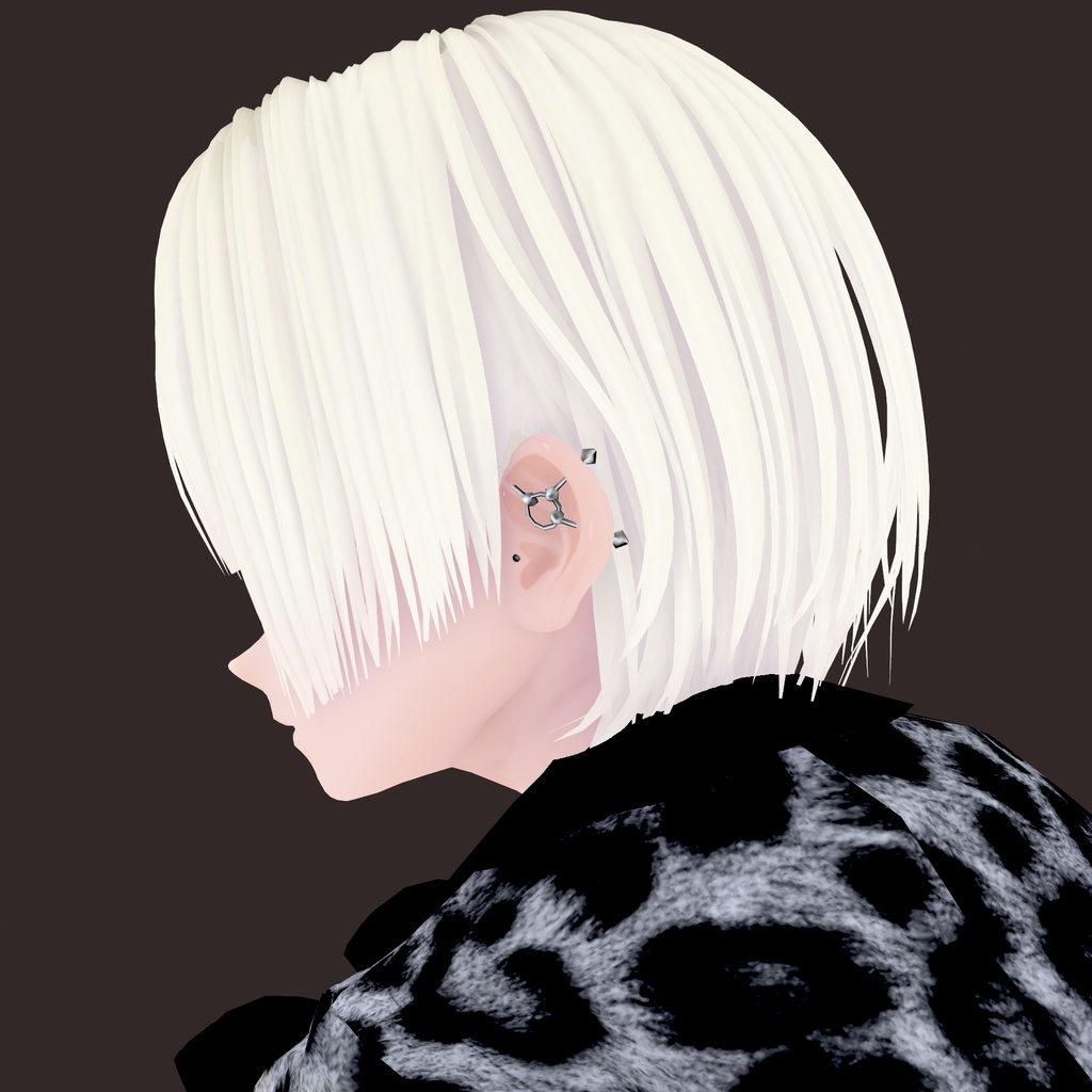 【VRoid】アロエインダスピアス|ALOE Industrial piercing