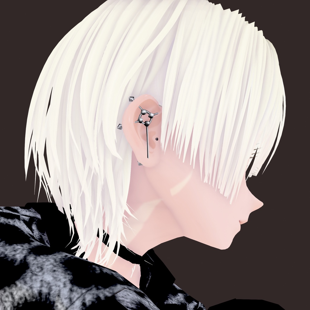 【VRoid】アロエインダスピアス|ALOE Industrial piercing