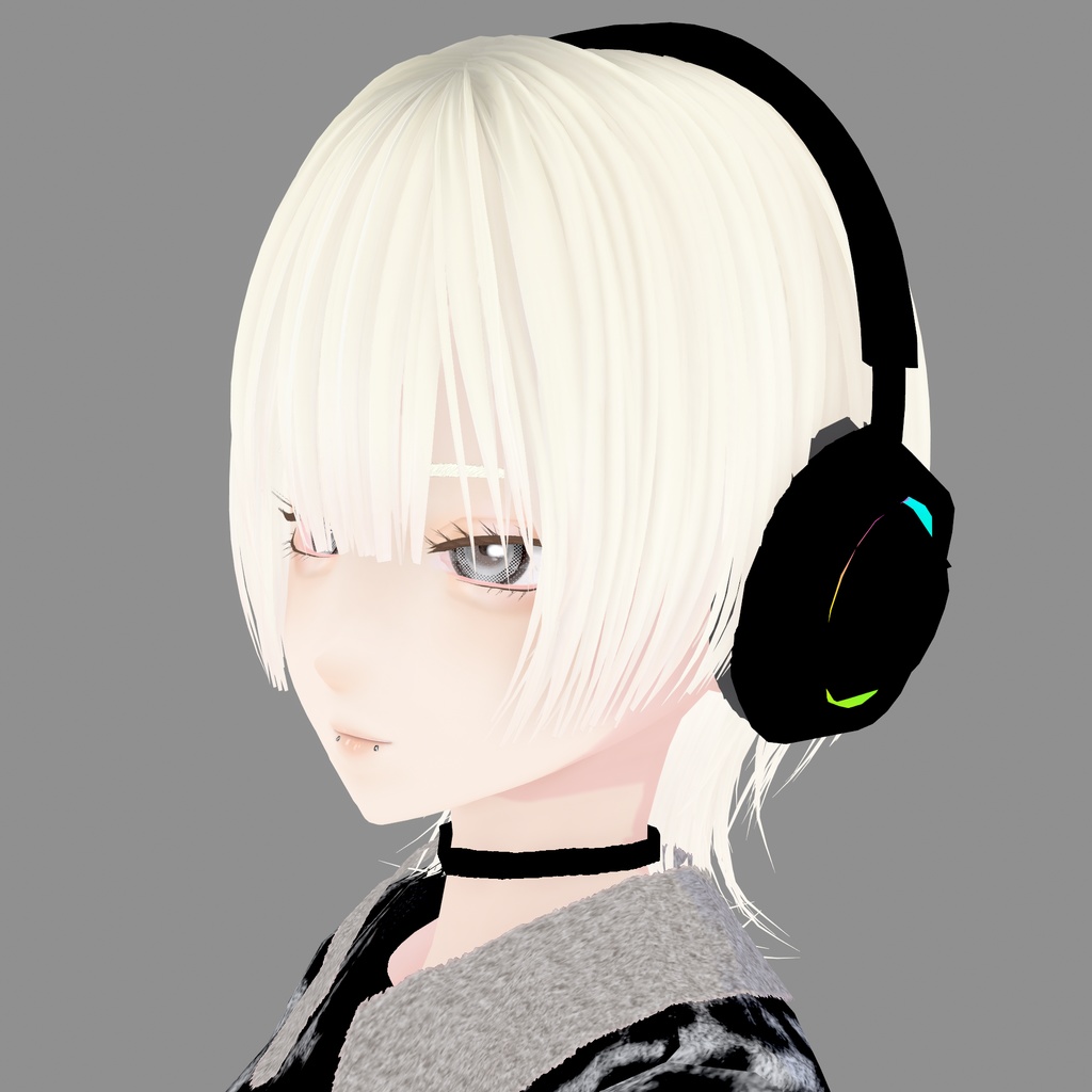 【VRoid衣装】アロエヘッドホン|Aloe's Gaming Headphones