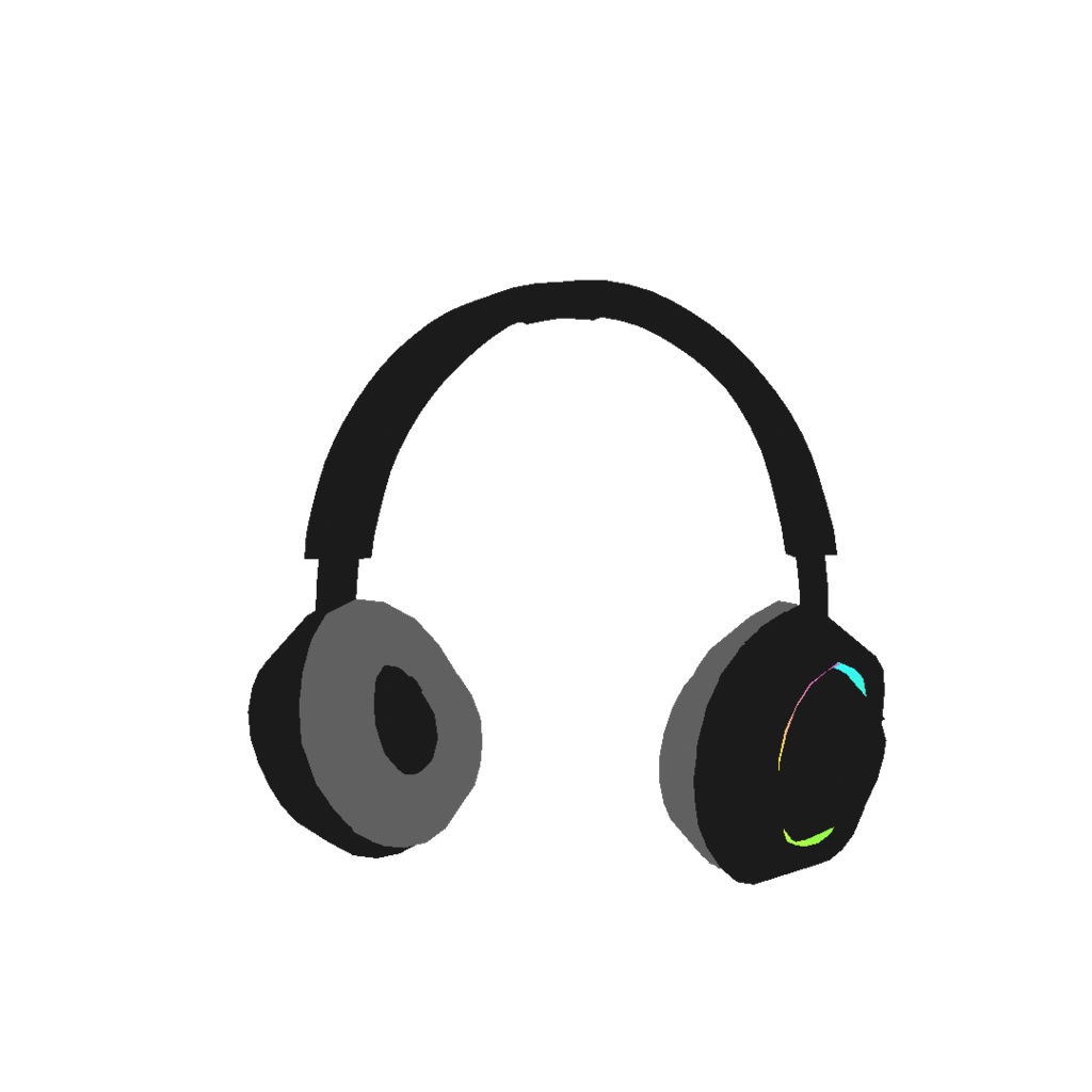 【VRoid衣装】アロエヘッドホン|Aloe's Gaming Headphones