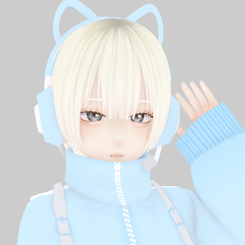 【VRoid衣装】アロエヘッドホン|Aloe's Gaming Headphones