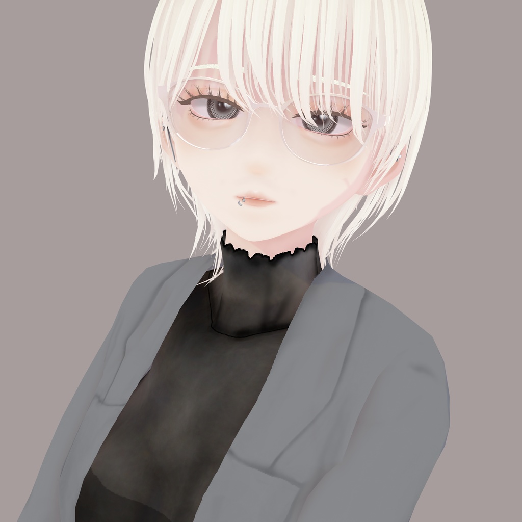 【VRoid】アロエファントムペインピアス|Aloe lip piercings FP