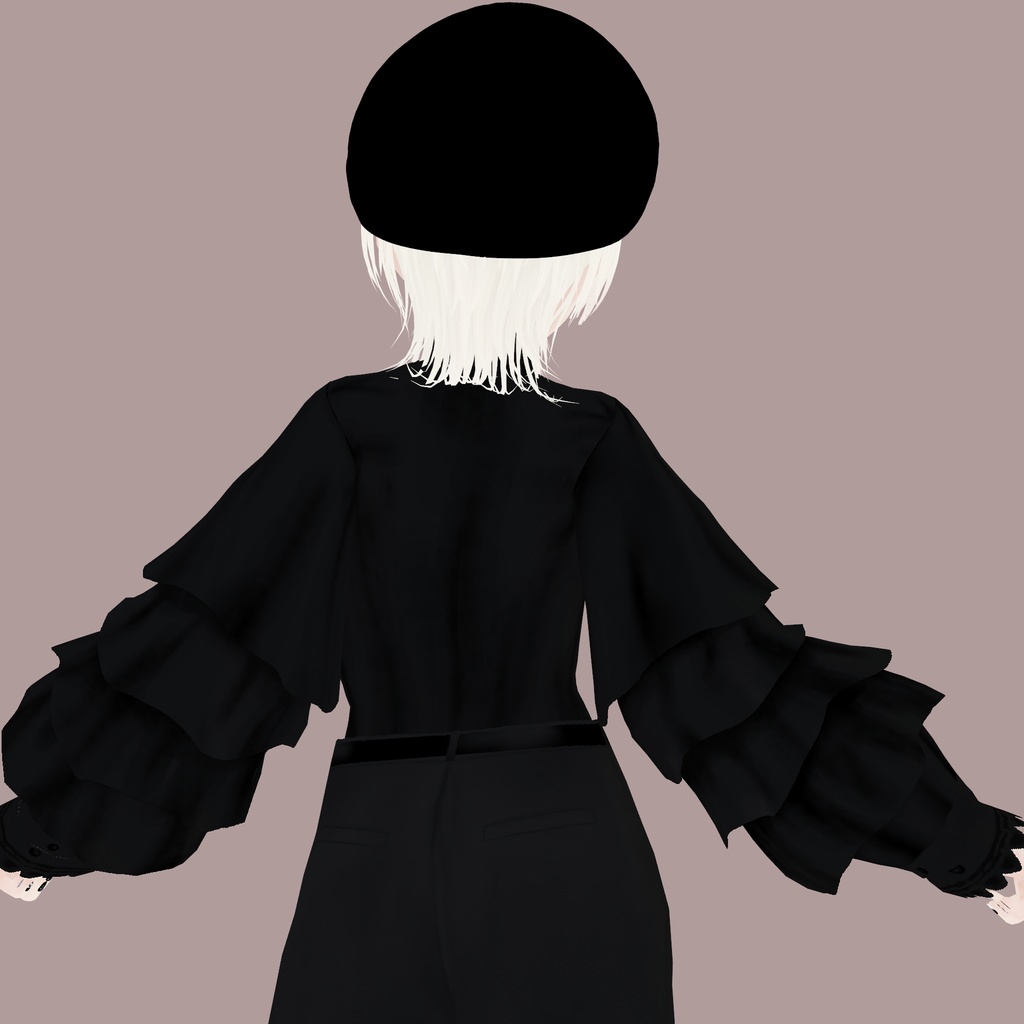 【VRoid衣装】アロエフリルブラウス|Aloe frill blouse