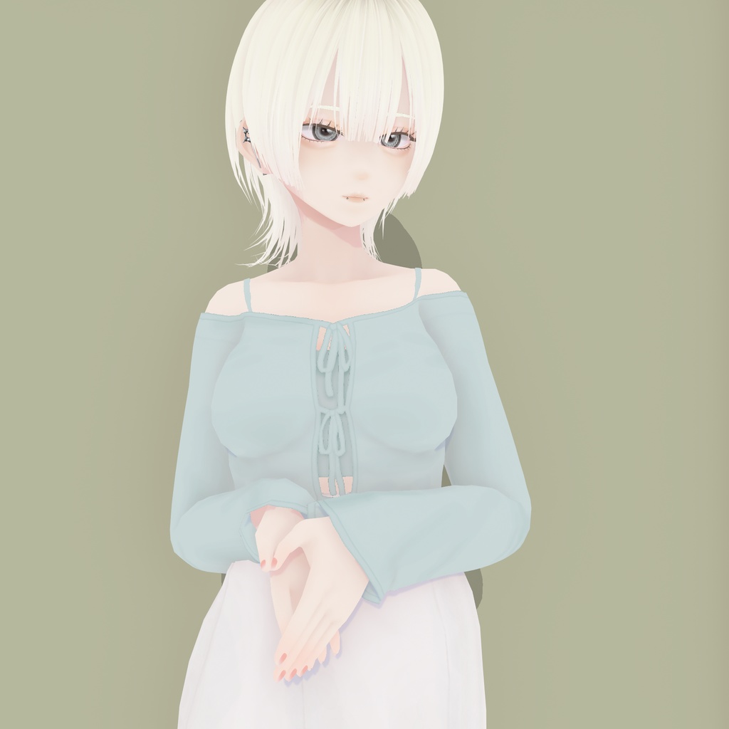 【VRoid衣装】アロエバスターカーディガン|Aloe Buster Cardigan