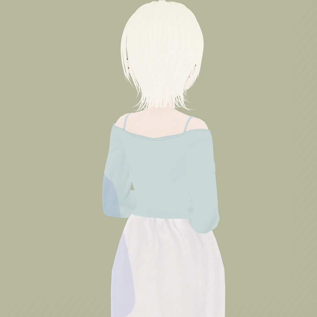 【VRoid衣装】アロエバスターカーディガン|Aloe Buster Cardigan