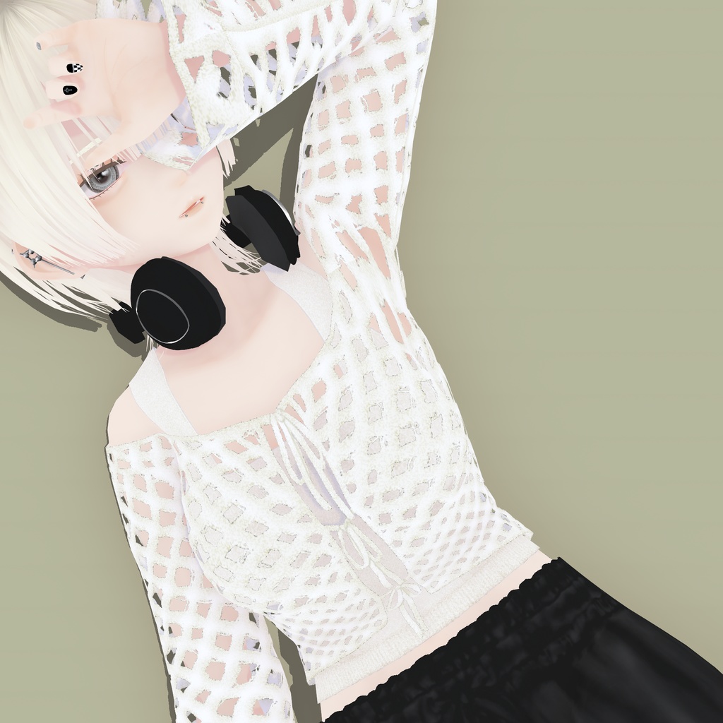 【VRoid衣装】アロエバスターカーディガン|Aloe Buster Cardigan