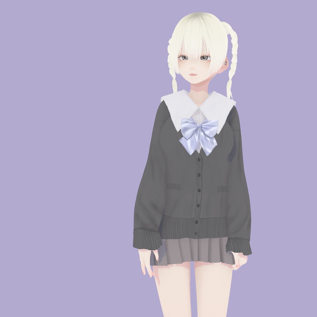 【VRoid衣装】アロエスクール制服コーデ|Aloe School Uniform Coordinate