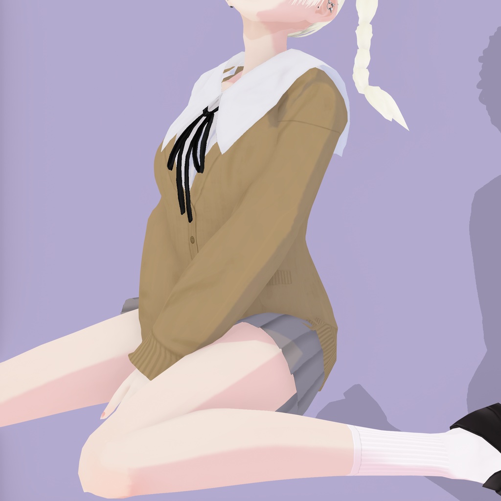 【VRoid衣装】アロエスクール制服コーデ|Aloe School Uniform Coordinate