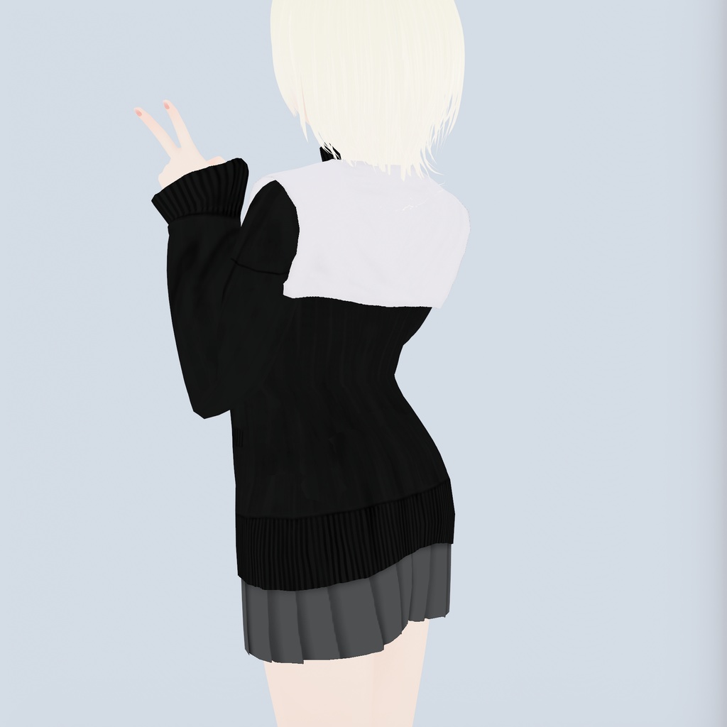 【VRoid衣装】アロエスクール制服コーデ|Aloe School Uniform Coordinate