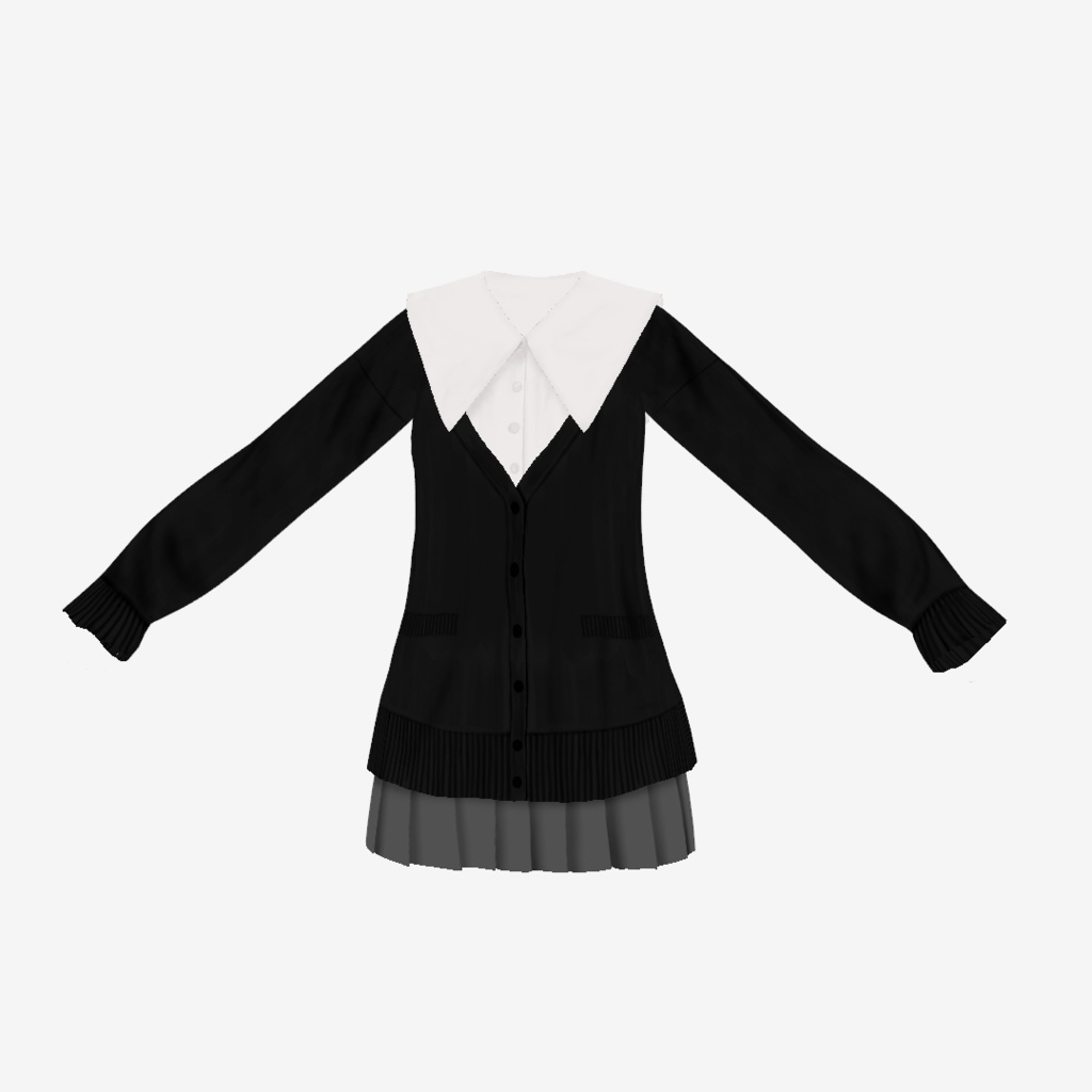 【VRoid衣装】アロエスクール制服コーデ|Aloe School Uniform Coordinate