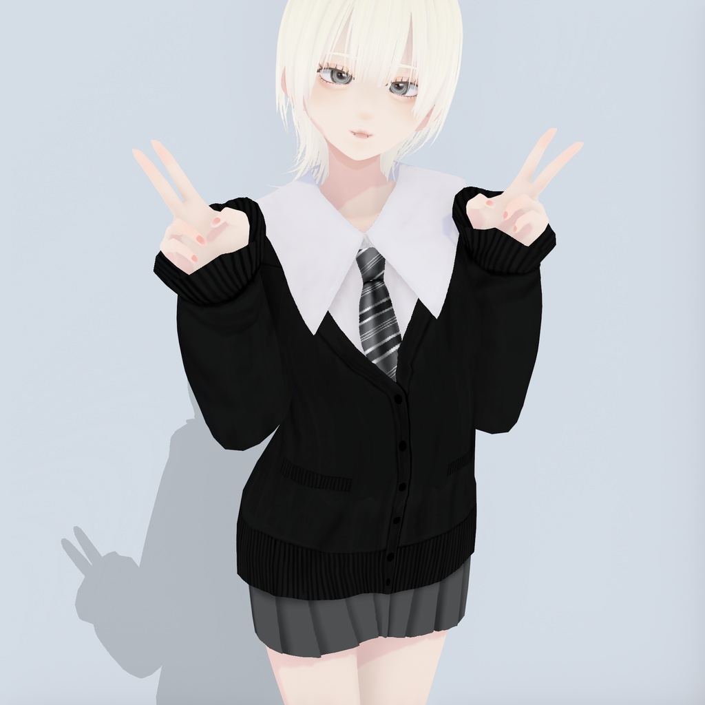 【VRoid衣装】アロエスクール制服コーデ|Aloe School Uniform Coordinate
