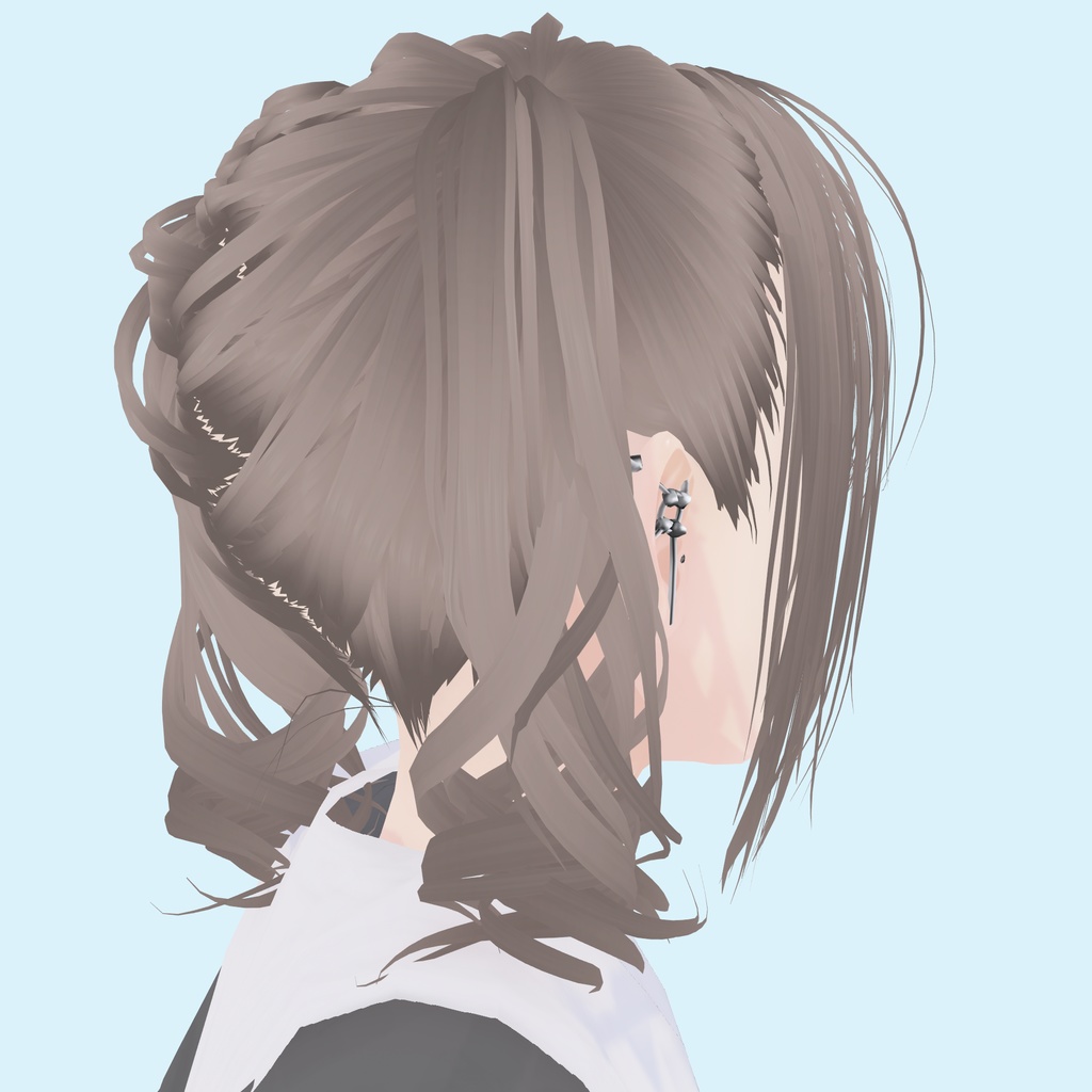 【VRoid髪】アロエくるくるツインテール|Aloe curly twintails