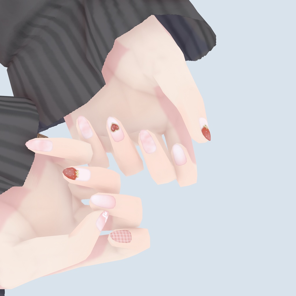 【VRoid】ALOE Nail Texture ~fruit~|アロエフルーツネイルテクスチャ