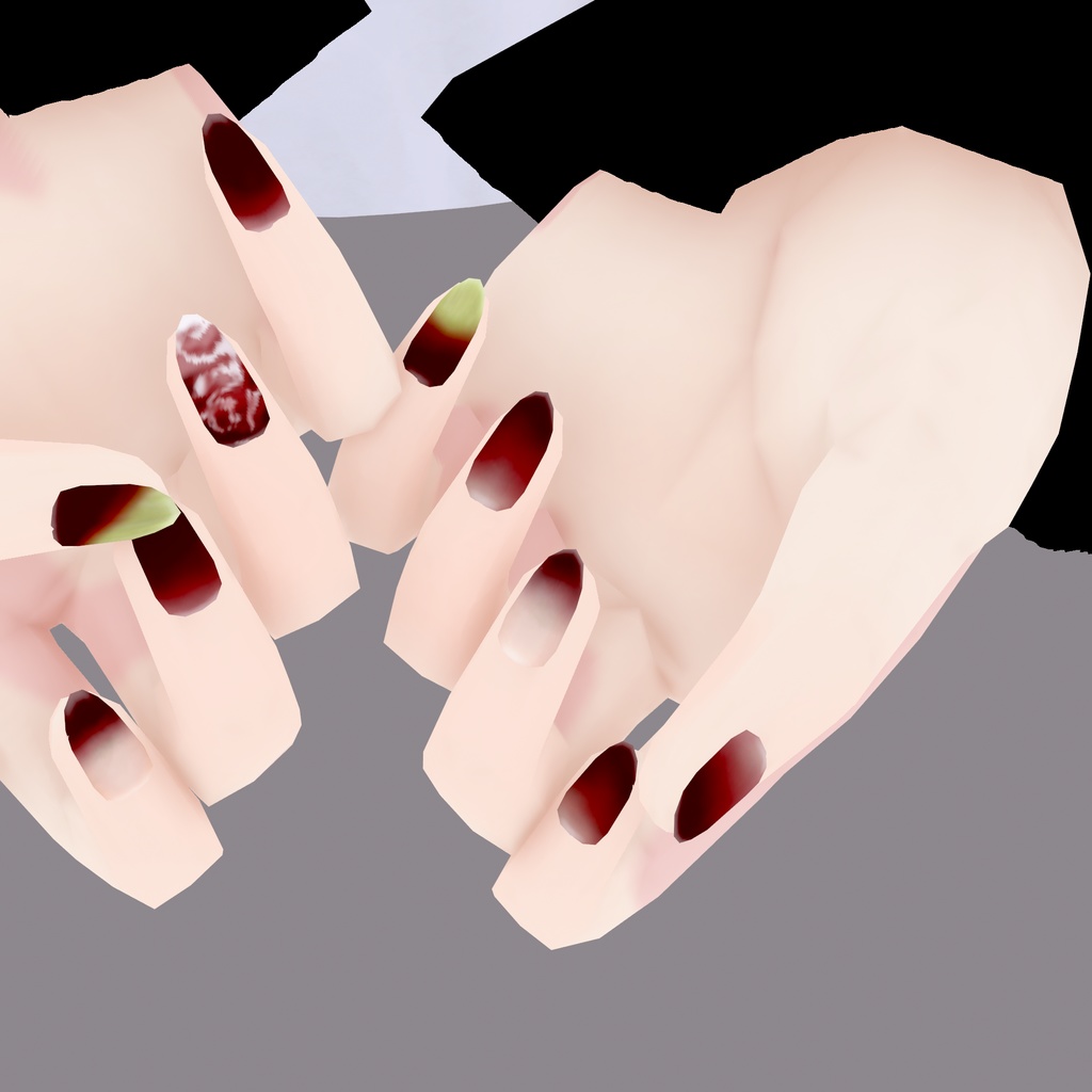 【VRoid】ALOE Nail Texture ~fruit~|アロエフルーツネイルテクスチャ
