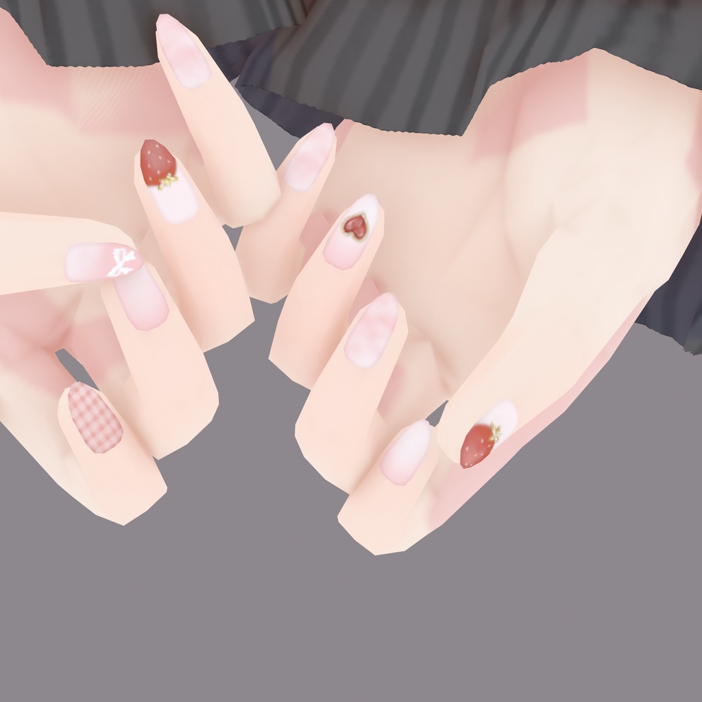 【VRoid】ALOE Nail Texture ~fruit~|アロエフルーツネイルテクスチャ