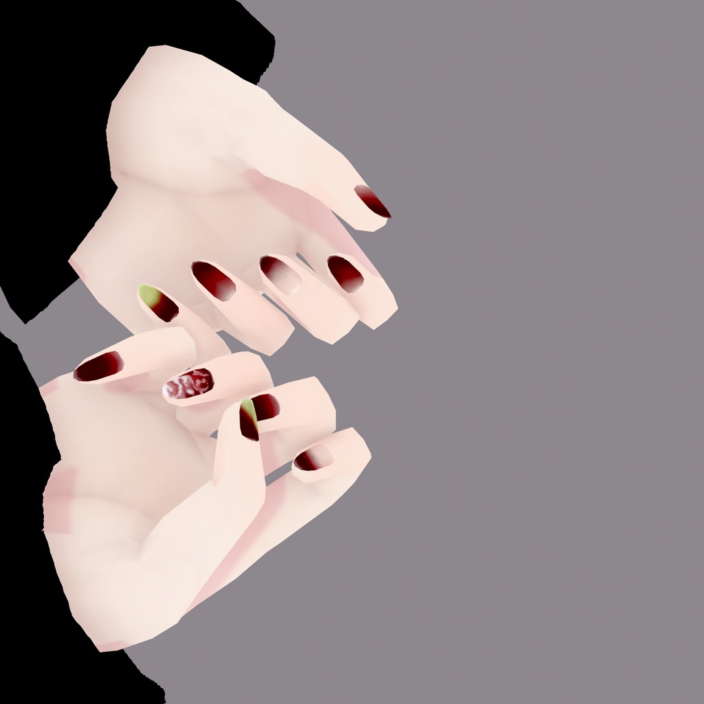 【VRoid】ALOE Nail Texture ~fruit~|アロエフルーツネイルテクスチャ