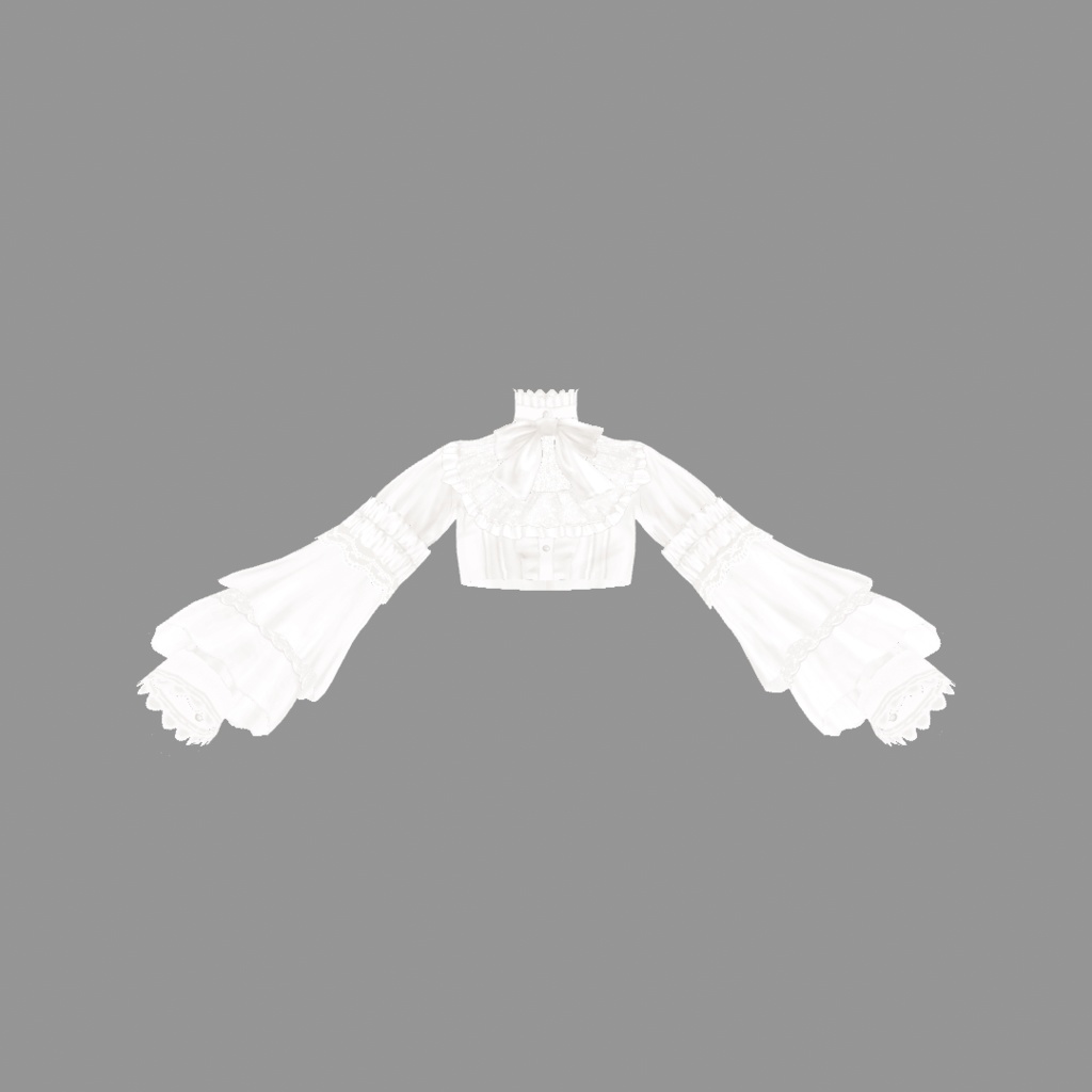 【VRoid衣装】ALOETICADOLLドレス~ETERNAL~White|Aloe's Lolita Fashion