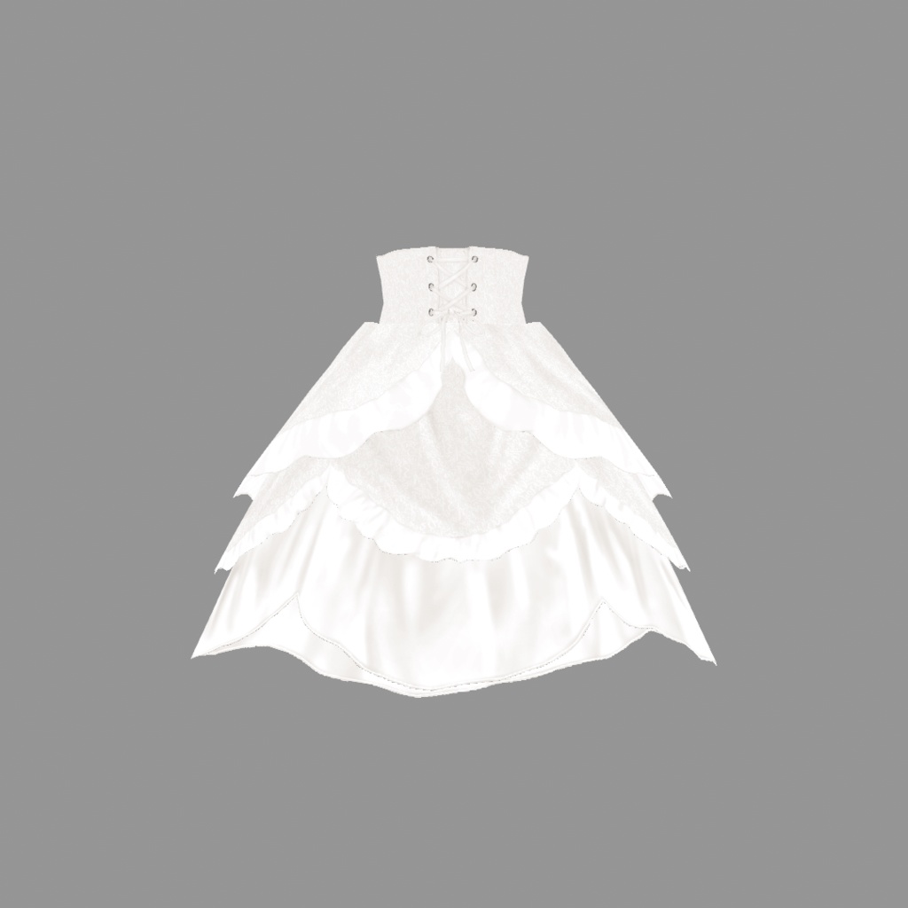 【VRoid衣装】ALOETICADOLLドレス~ETERNAL~White|Aloe's Lolita Fashion