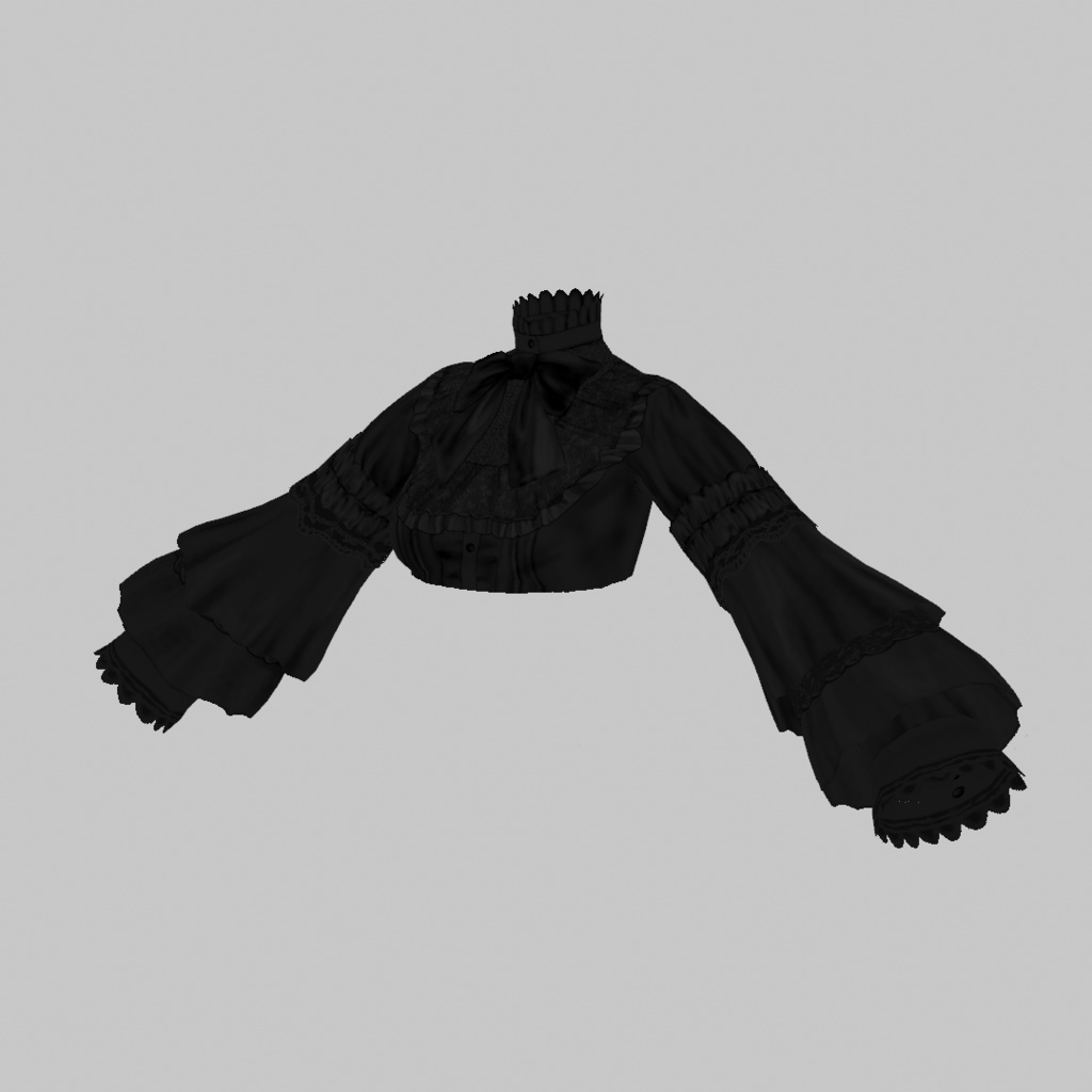 【VRoid衣装】ALOETICADOLLドレス~ETERNAL~Black|Aloe's Lolita Fashion