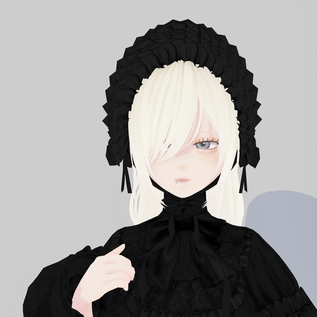【VRoid衣装】ALOETICADOLLドレス~ETERNAL~Black|Aloe's Lolita Fashion