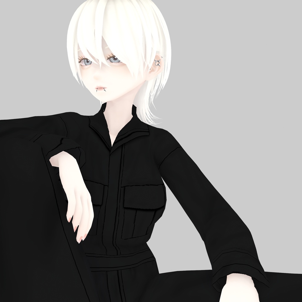 【VRoid衣装】アロエジャンプスーツ(つなぎ)|ALOE Jumpsuit