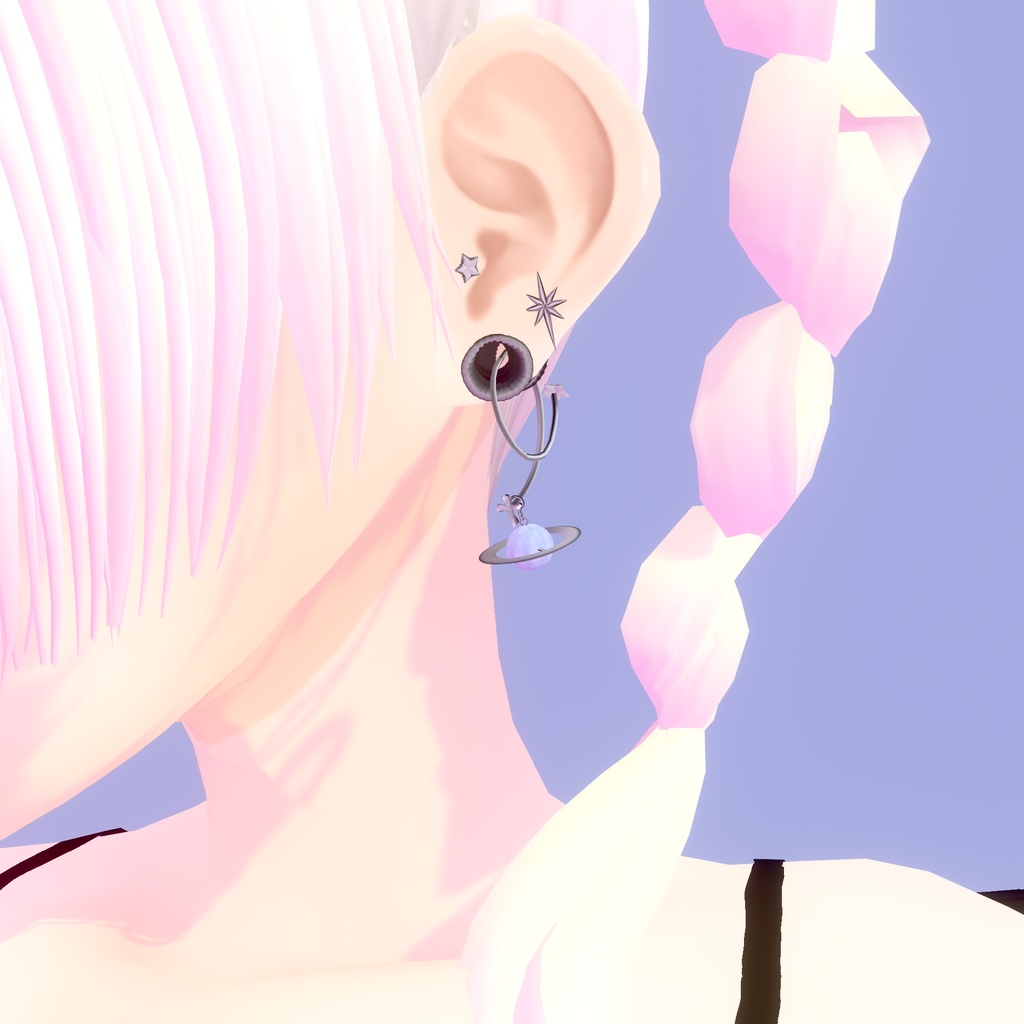 【VRoid衣装】アロエうちゅーピアス|Aloe’s Stellar Piercings