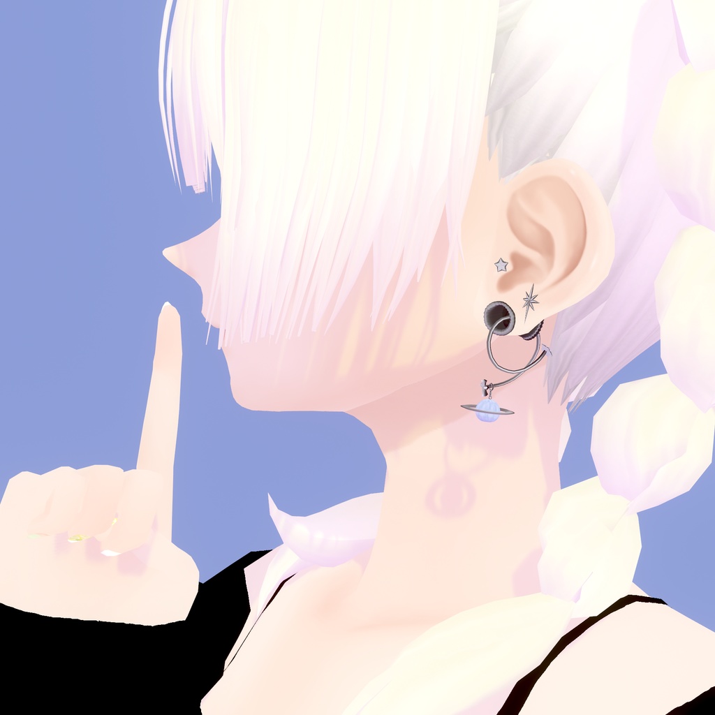 【VRoid衣装】アロエうちゅーピアス|Aloe’s Stellar Piercings