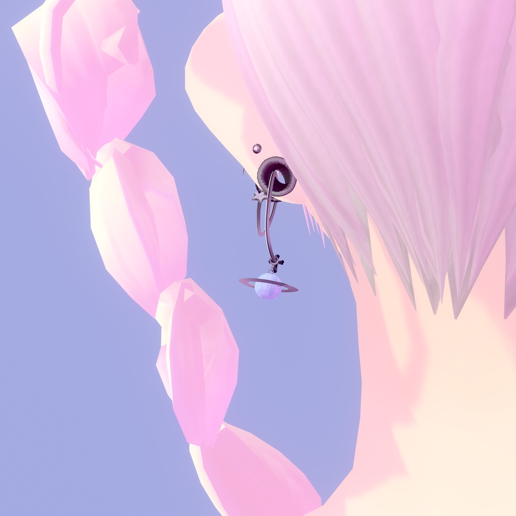 【VRoid衣装】アロエうちゅーピアス|Aloe’s Stellar Piercings