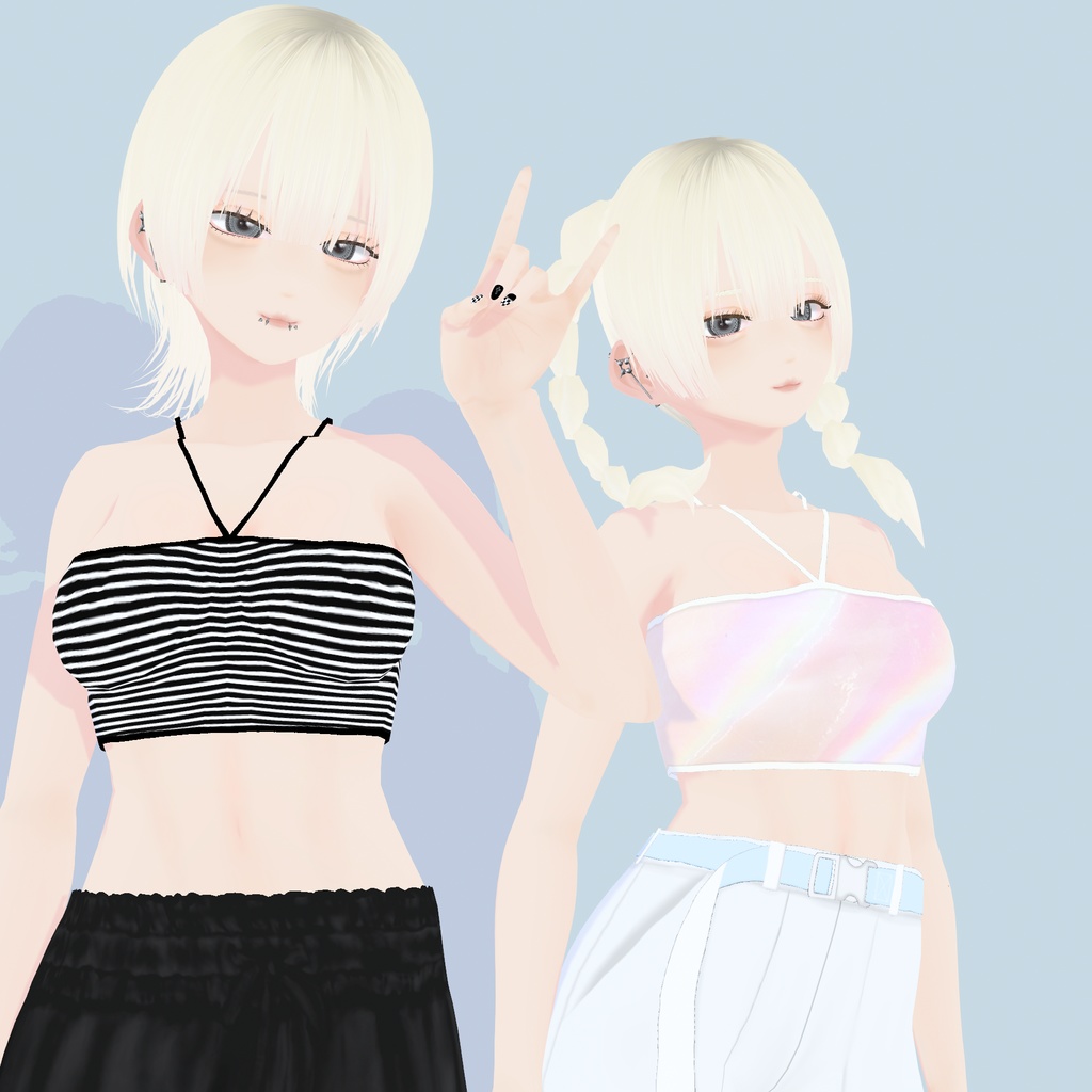 【VRoid衣装】アロエホルターキャミソールTypeA|Aloe Halter Cami - Type A