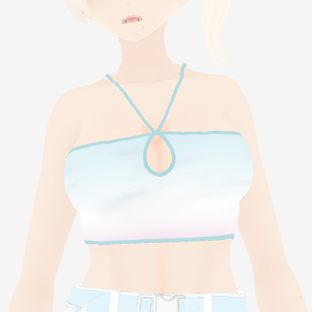 【VRoid衣装】アロエホルターキャミソールTypeB|Aloe Halter Cami - Type B