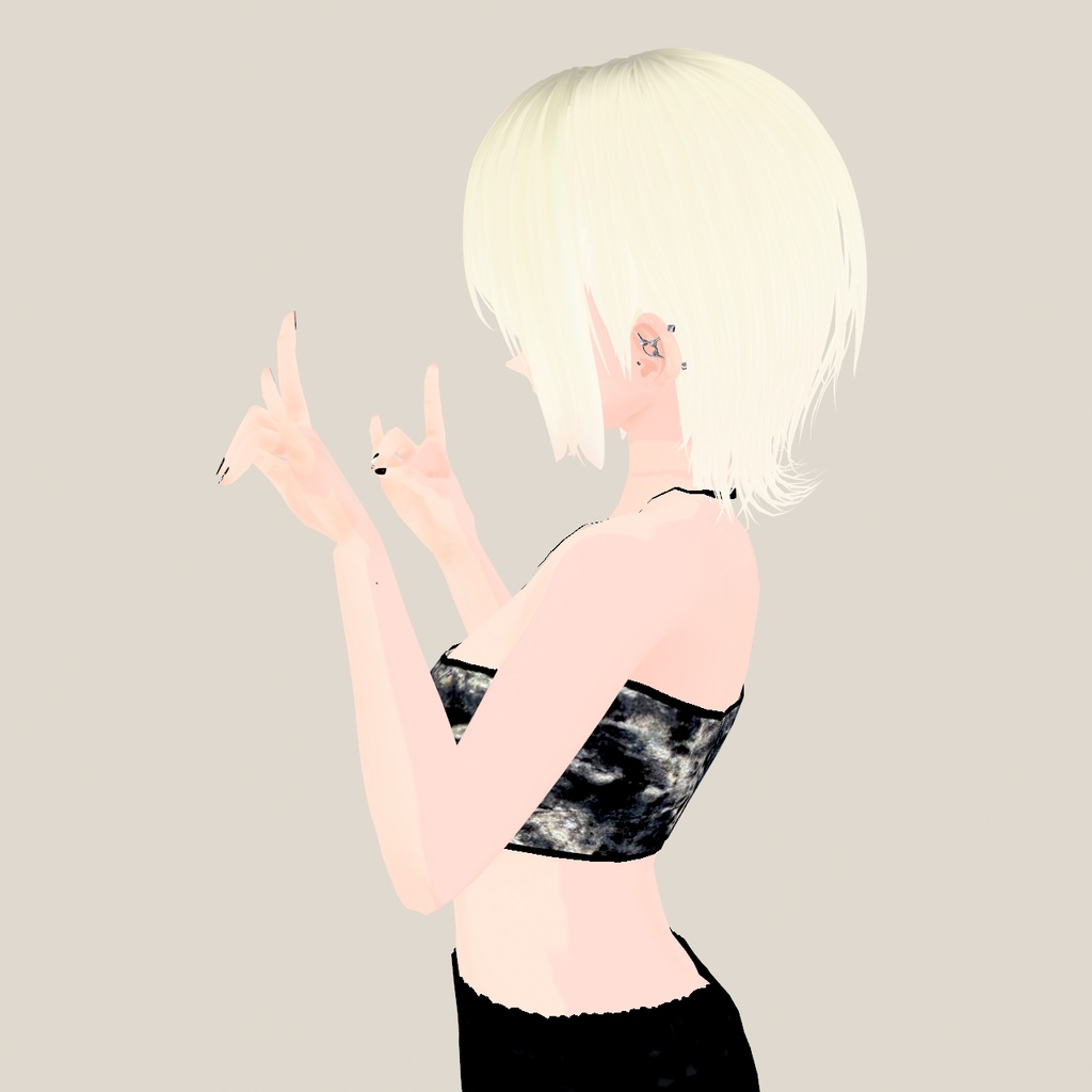 【VRoid衣装】アロエホルターキャミソールTypeB|Aloe Halter Cami - Type B