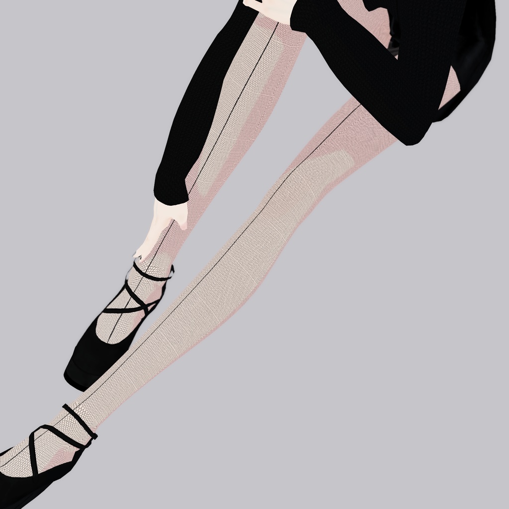 【VRoid衣装】アロエのごきげん網タイツset|Aloe's Cheerful Fishnet Tights Set