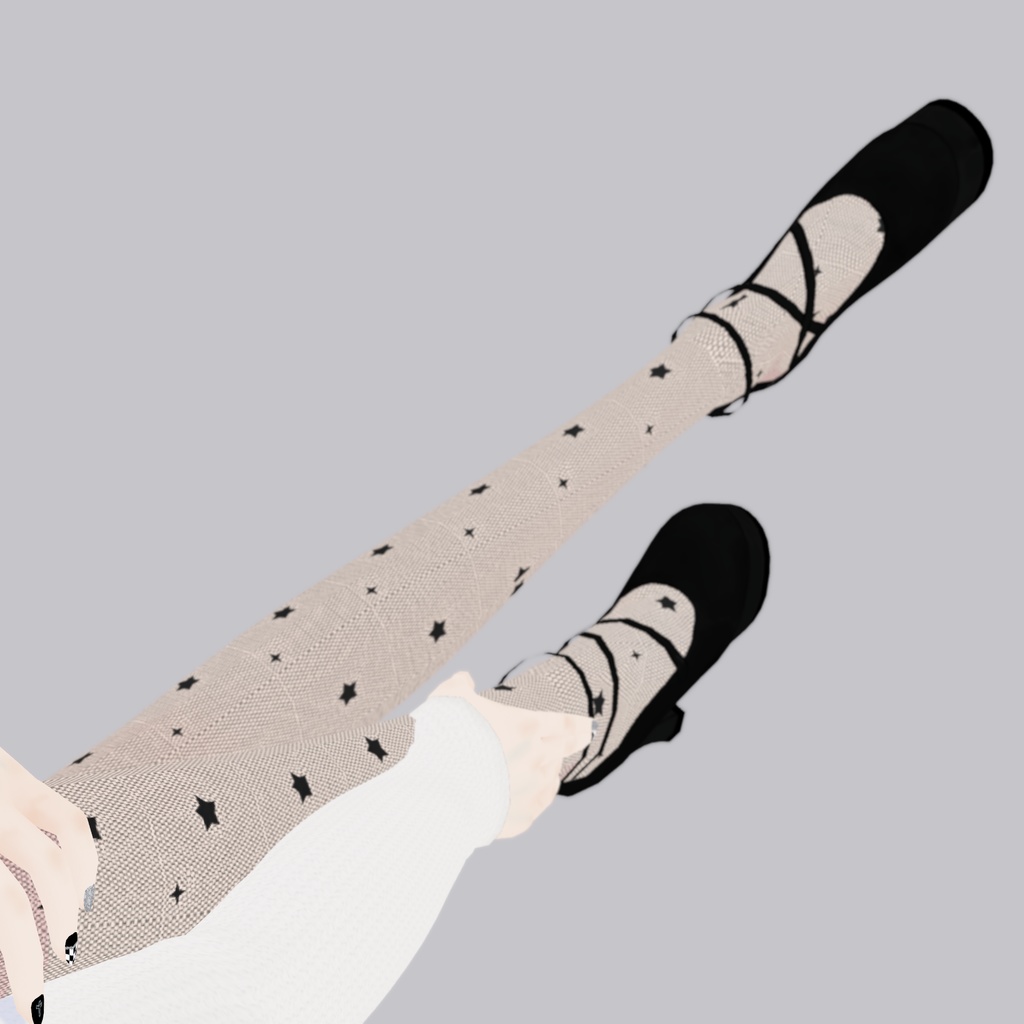 【VRoid衣装】アロエのごきげん網タイツset|Aloe's Cheerful Fishnet Tights Set