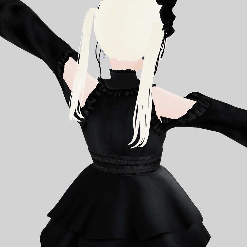 【VRoid衣装】アロエのゴシックな浴衣|Aloe’s Gothic-style Yukata