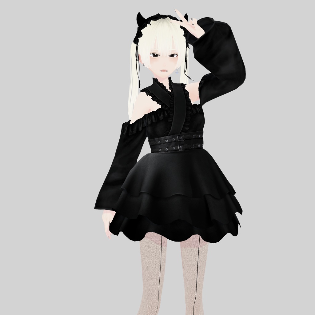 【VRoid衣装】アロエのゴシックな浴衣|Aloe’s Gothic-style Yukata