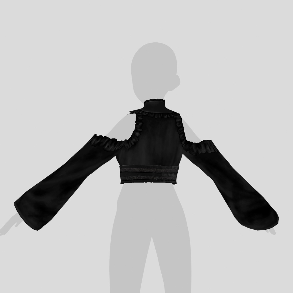 【VRoid衣装】アロエのゴシックな浴衣|Aloe’s Gothic-style Yukata